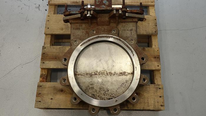 Used Fabri-Valve 12" Hand Operated Knife Gate Valve #46443