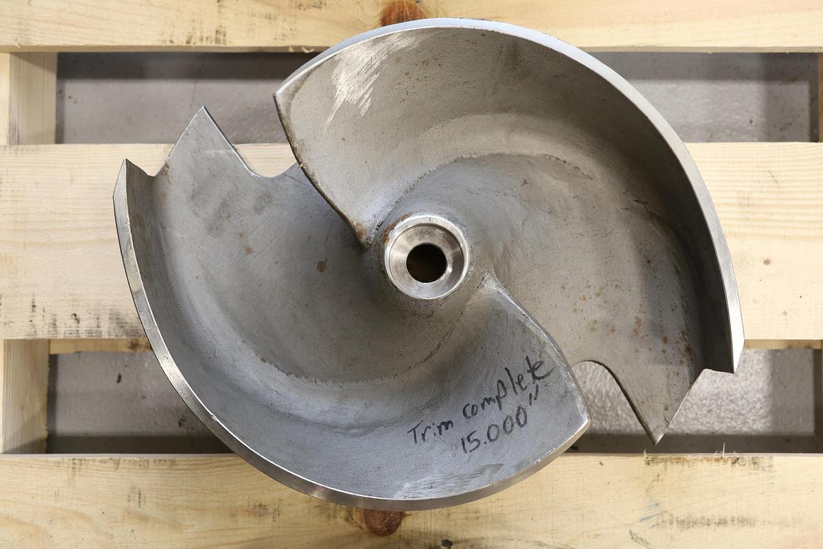 Unused Goulds 3175M8x10x18H/8x18x18H 2-Vane Impeller #47494