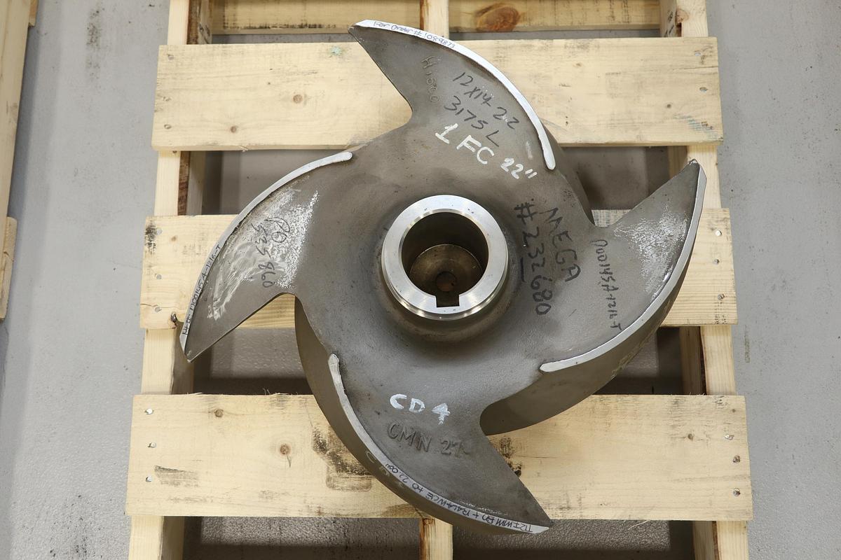 Unused Goulds 3175 12x14x22 4-Vane Impeller #47406