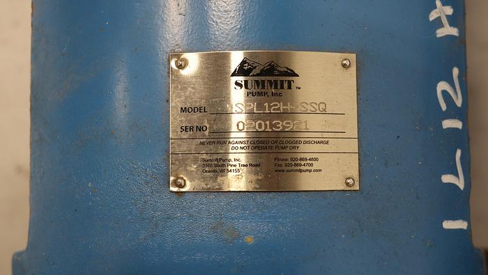 Unused Summit 1SPL12H-SSQ Progressing Cavity Pump #44722