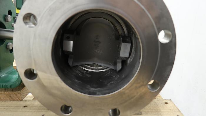 Used Fisher 6" V150 Series B Air Operated Vee Ball Valve, Series B #46485