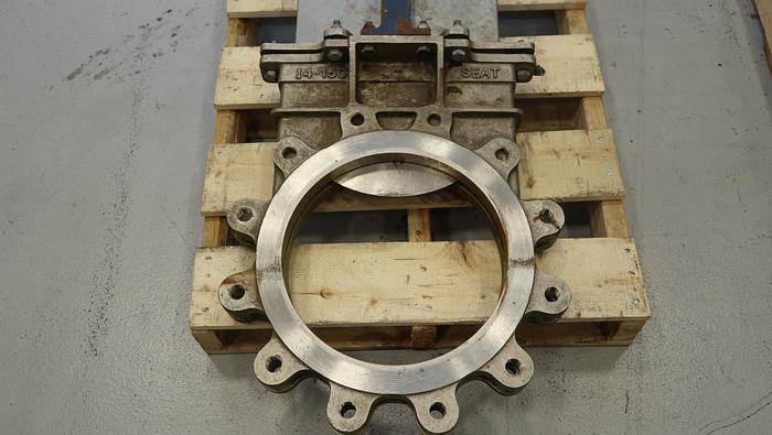 Used Flow Control Components 73B92 14" Hand Operated Knife Gate Valve #46437