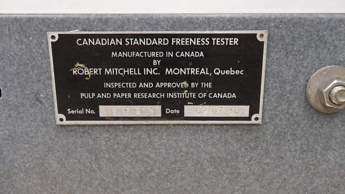 Used Canadian Standard Freeness Tester #46773