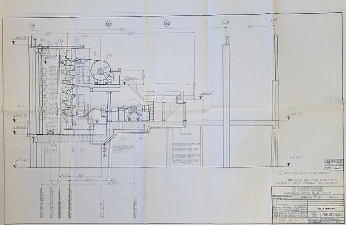 Used 291" KLEINEWEFERS 12 Roll Super Calender #45253