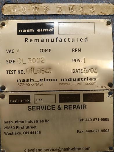 Refurbished Nash CL 3002 Vacuum Pump #45875