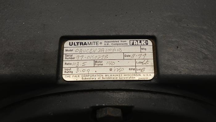 Used Falk Ultramite 08UCBN3A100A1B Gear Box #44975
