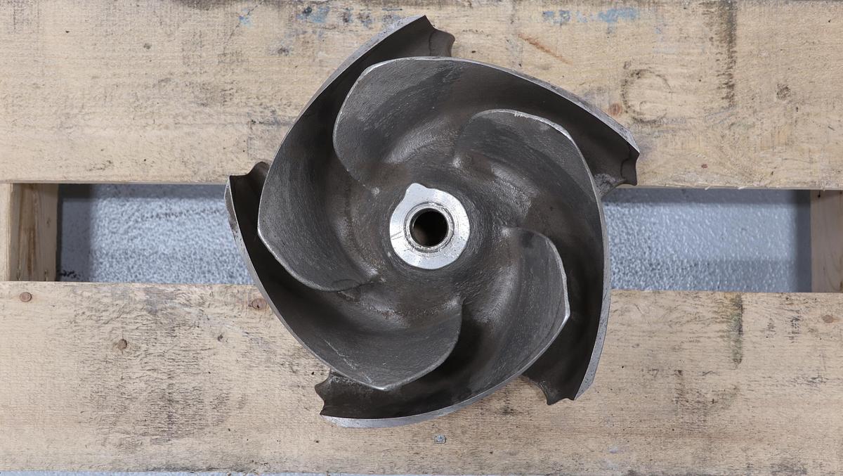 Used Goulds 3175 M 8x8x12 & 8x12x12 5-Vane Impeller #46816