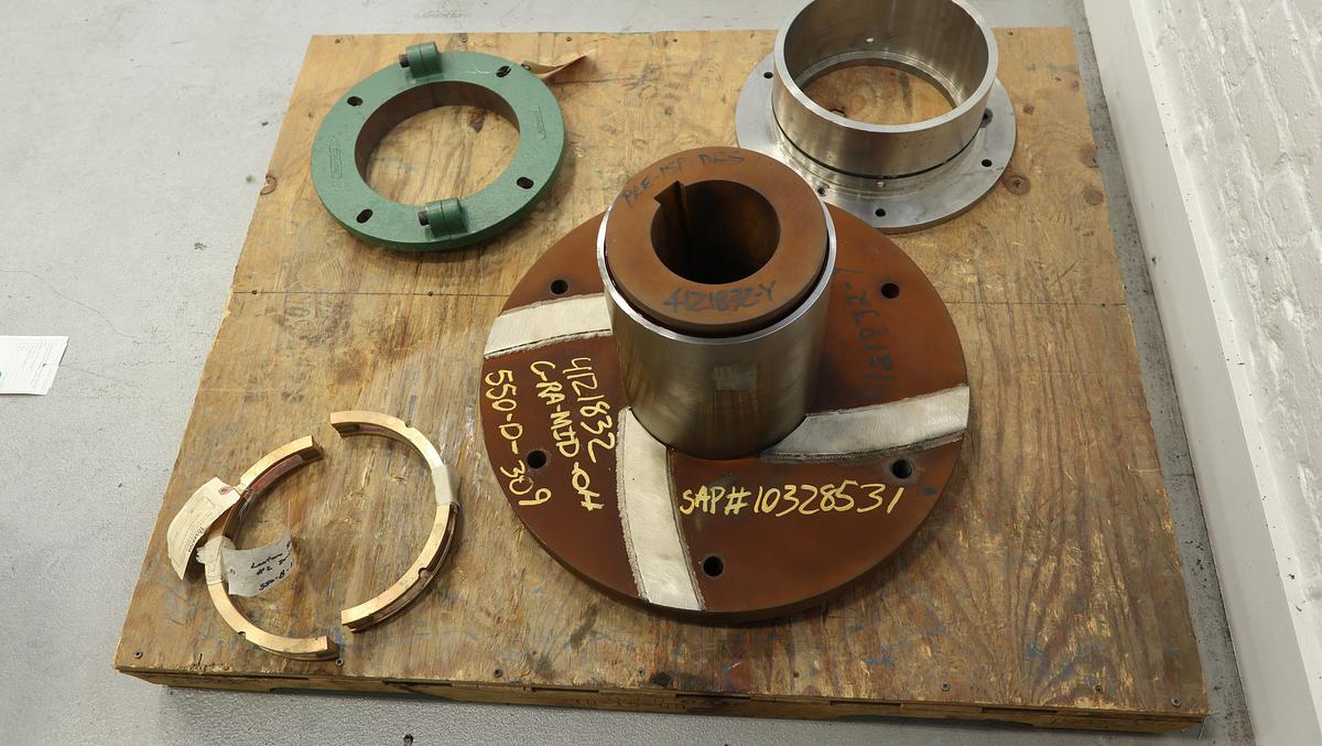 Unused Kadant/Black Clawson No.2 Pulper Drive Hub with Sleeve, Packing Gland, Lantern Ring, & Seal Box #47033