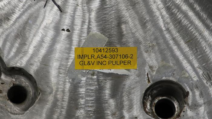 Used GL&V PLT Pulper 6-Vane Rotor #44676
