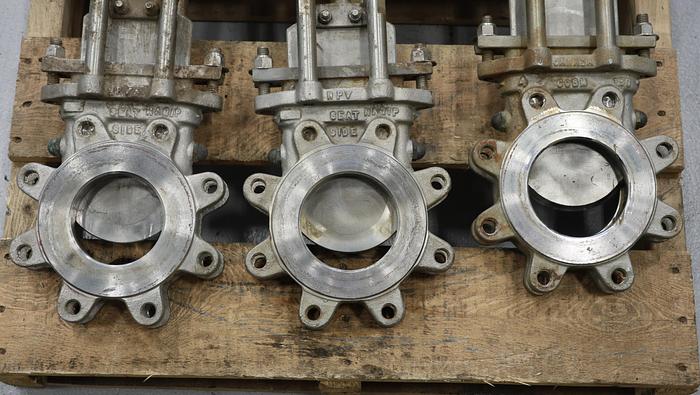 Used NPV 4" Hand Operated Knife Gate Valve #45326