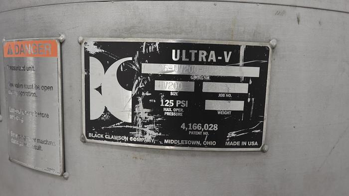 Used Black Clawson UV200 Pressure Screen #45215
