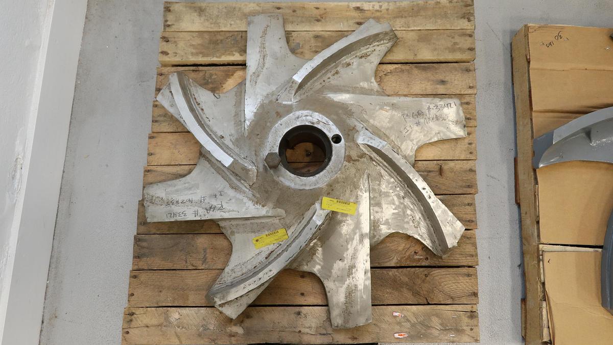 Unused Kadant Black Clawson Hydrapurge Detrasher 8-Vane Rotor #47164