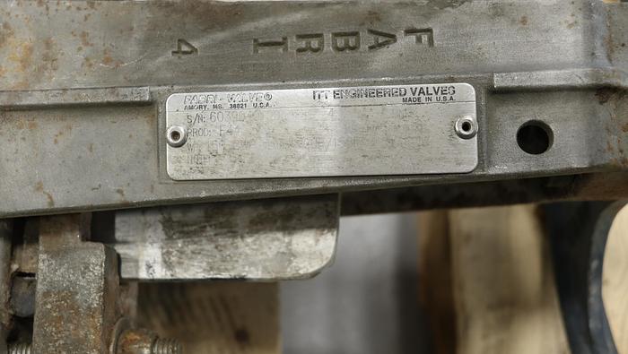 Used Fabri-Valve 4” Hand Operated Knife Gate Valve #45332