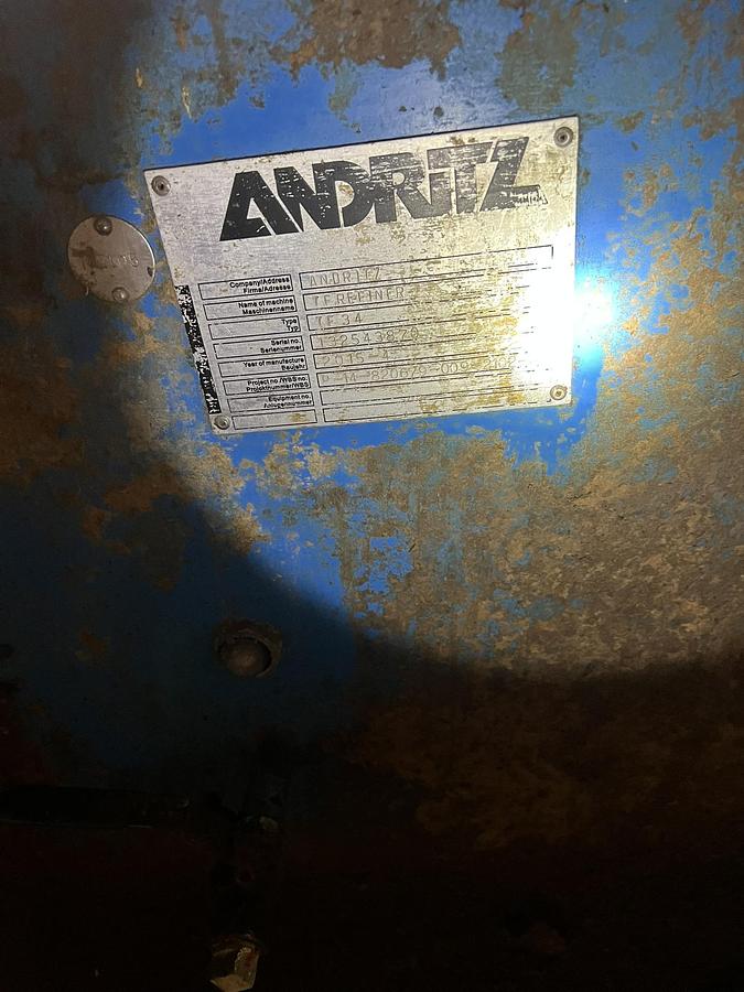 Used Andritz TF34 Double Disc Refiner #47059