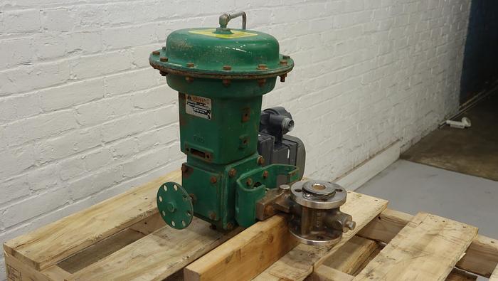 Used Fisher 1" V150 Air Operated Vee Ball Valve #46334
