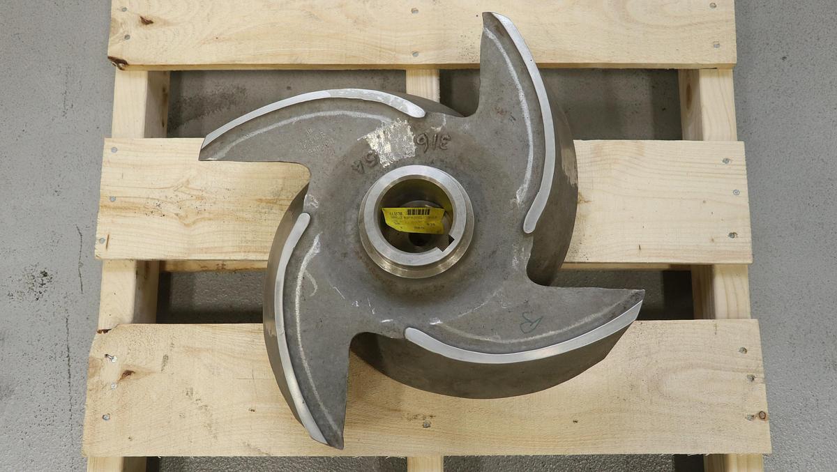 Used Goulds 3175 8x10x18H 4-Vane Impeller #47211