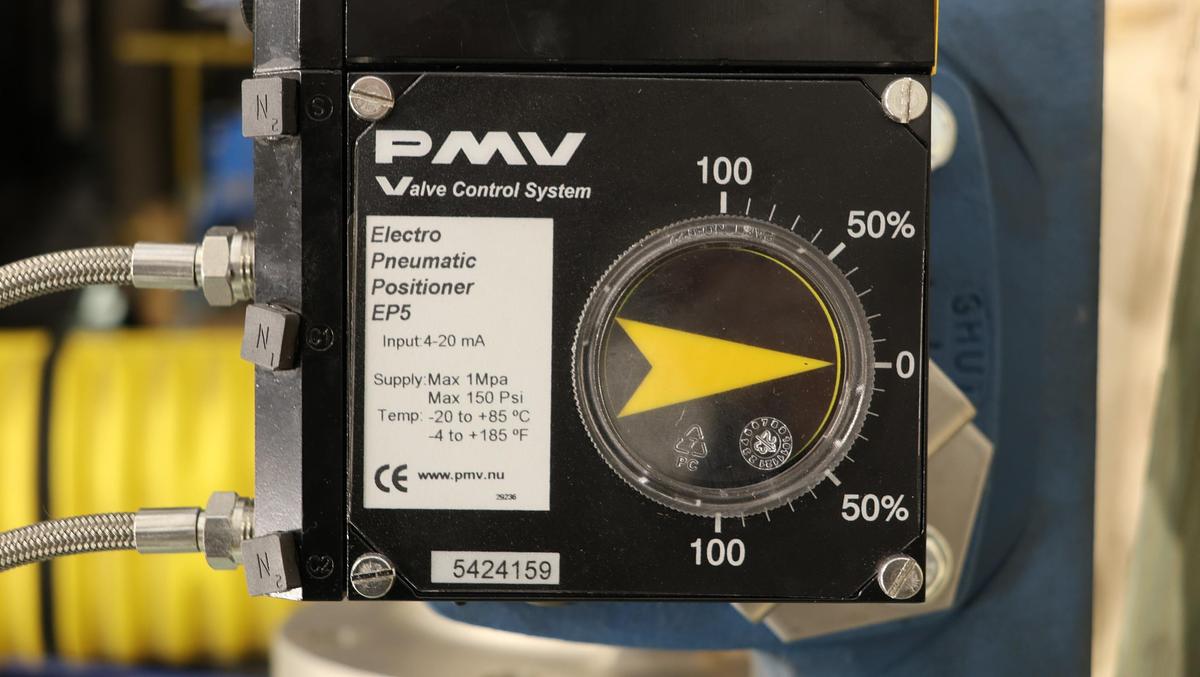 Unused Dezurik 9683522R2 VPB Style 8" Air Operated Vee Ball Valve #47104