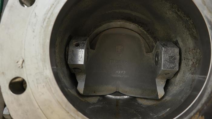 Used Fisher 8" V150 Series B Air Operated Vee Ball Valve #46487