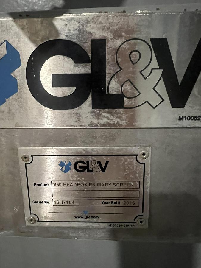 Used GL&V M-50 Horizontal Pressure Screen #46667
