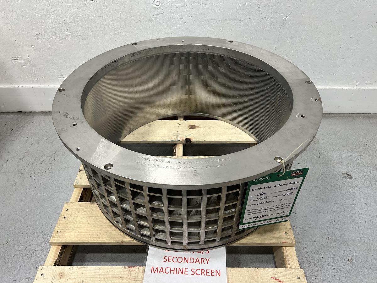 Unused Kadant Fiberwall UV100 Pressure Screen Basket  #47285