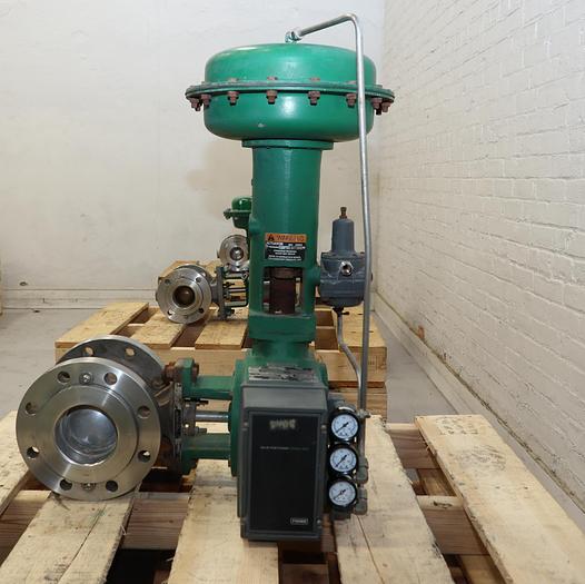 Used Fisher 4" V150 Air Operated Vee Ball Valve #46255