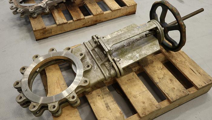 Used Flow Control Components 12" Hand Operated Knife Gate Valve #46434