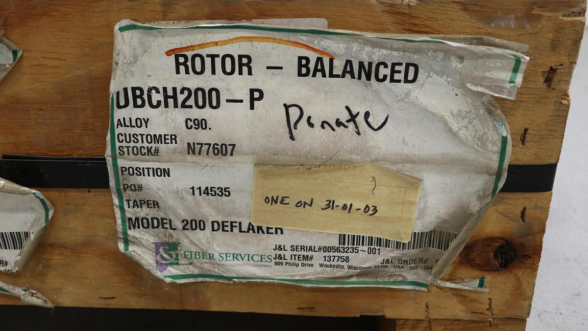 Unused Black Clawson Model 200 Hydraflaker 16/17" Outer & Inner Tackle #46961