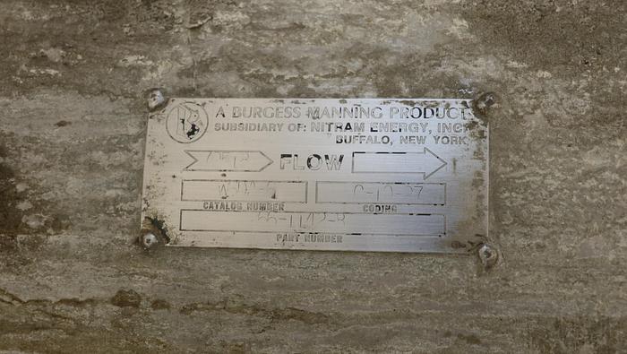 Used Burgess Manning WSDA-6 Vacuum Pump Silencer/Separator,#44700