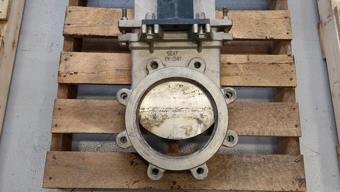 Used Fabri-Valve 8" Hand Operated Knife Gate Valve #45323