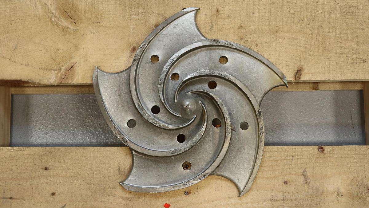 Used Goulds 3196 1.5x3x13 5-Vane Impeller  #46781