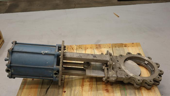 Used Dezurik 10" Air Operated Knife Gate Valve #45858