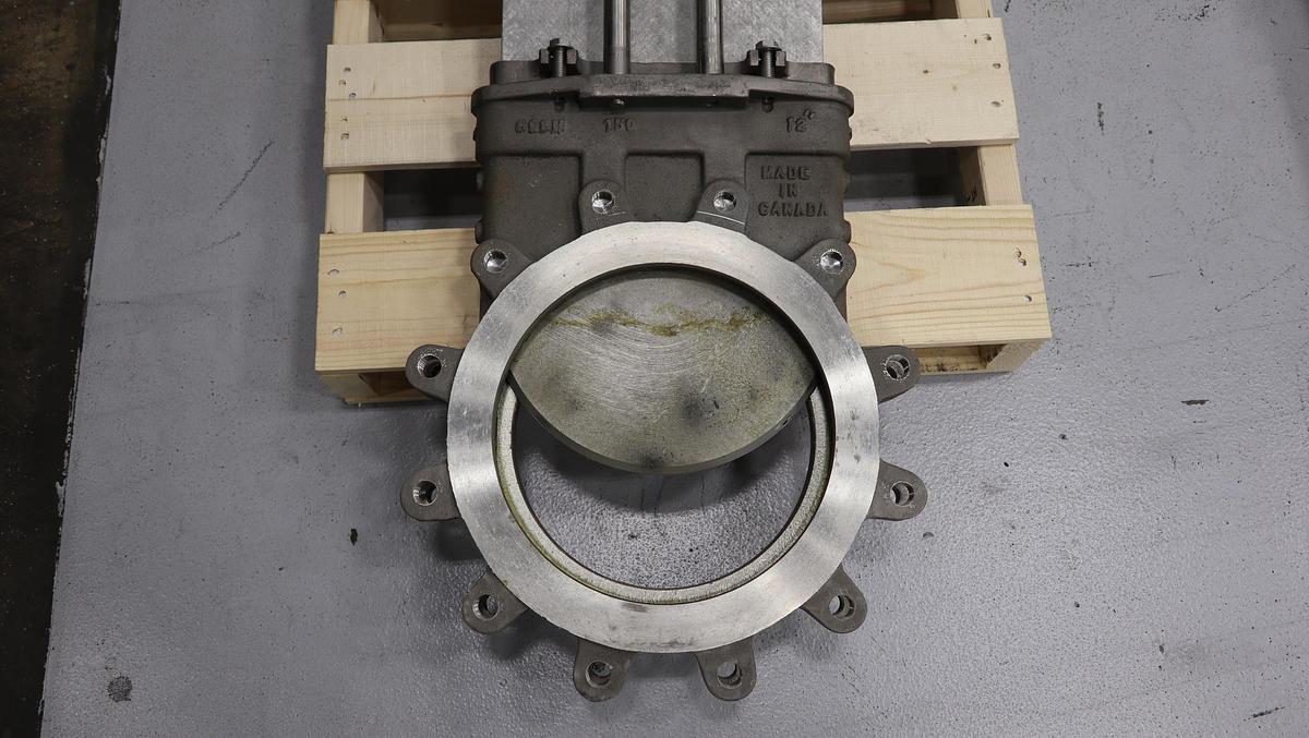 Unused North Port Valves 12" Air Operated Knife Gate Valve #47274