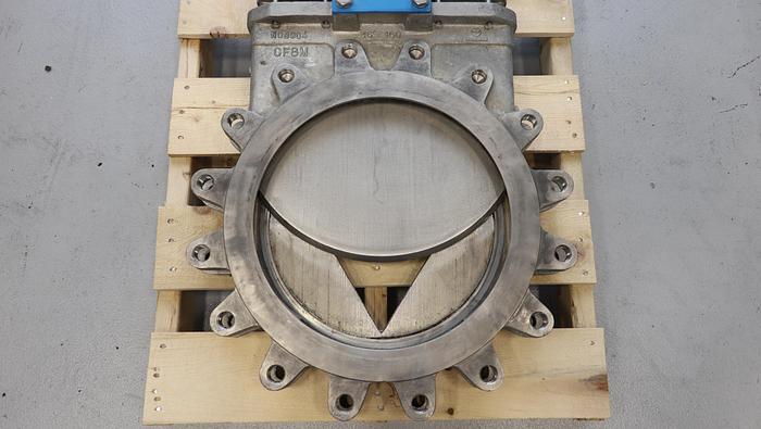 Used Orbinox 16" Hand Operated V-Port Knife Gate Valve #45629