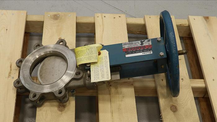 Used Dezurik 6" Hand Operated Knife Gate Valve #45941
