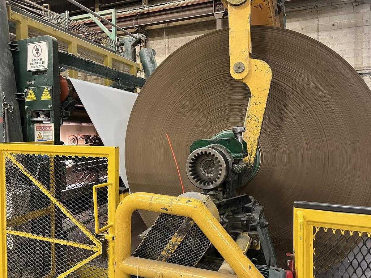 Used 7 Cylinder 110" Recycled Paperboard Machine #47044