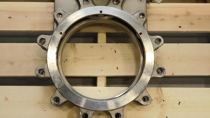 Used Keystone 12" Hand Operated Knife Gate Valve #45930