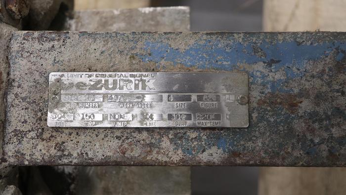 Used Dezurik 4" Hand Operated Knife Gate Valve #45699