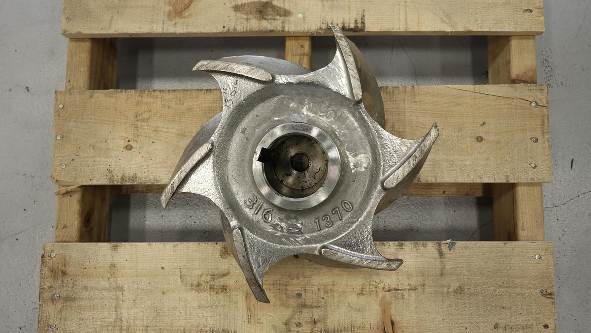 Used Goulds 3175 M 8x10x14 5-Vane Impeller #46937