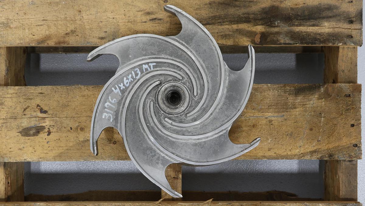 Unused Goulds 3196 MT 4x6x13 6-Vane Impeller #46822
