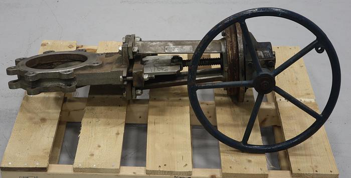 Used Fabri 8" Hand Operated Knife Gate Valve #37625