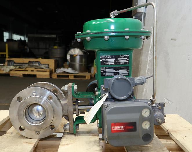Used Fisher 3" V150 Series B Air Operated Vee Ball Valve #46259