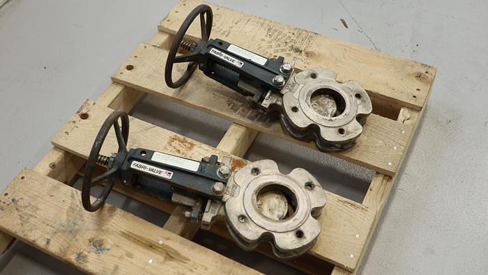 Used Fabri-Valve 3” Hand Operated Knife Gate Valve #45592