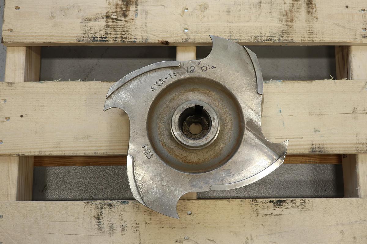 Used Goulds 3175 S 4x6x14 2/4-Vane Impeller #47445