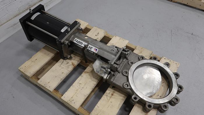 Used Fabri-Valve 10" Air Operated Knife Gate Valve #46409