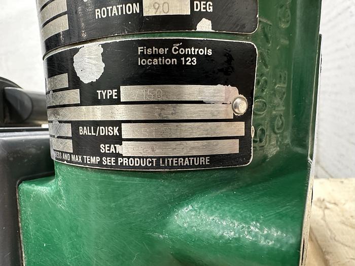 Used Fisher 1.5" V150 Air Operated Vee Ball Valve #46343