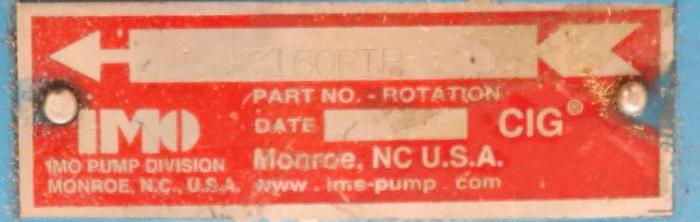 Unused IMO PUMP IMO CIG Hydraulic Gear Pump #46044