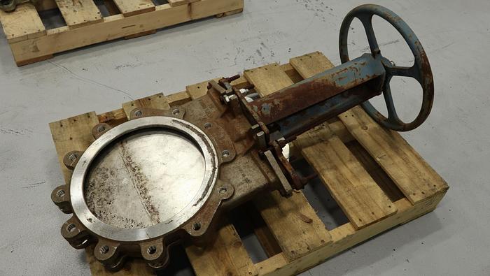 Used Fabri-Valve 12" Hand Operated Knife Gate Valve #46443
