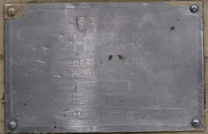 Unused Beloit Jones Barracuda Model B 4996 Horizontal Pulper Drive #45743