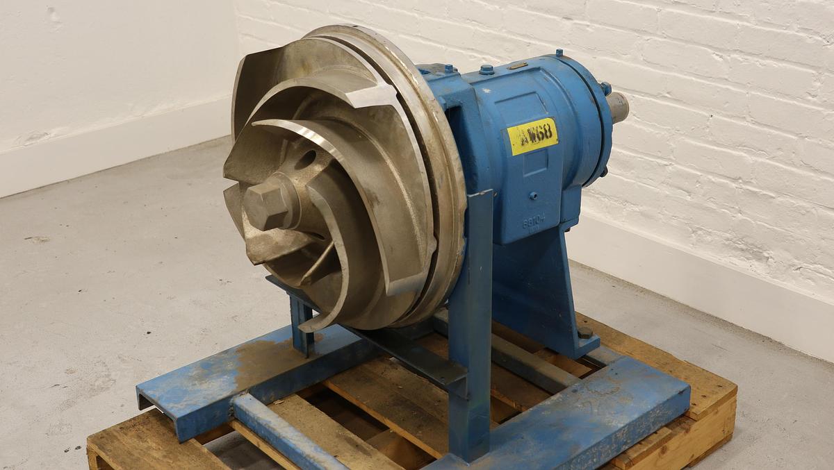 Refurbished Goulds 3180 L Power End with 19" Diameter 6-Vane Impeller & Stuffing Box #47048