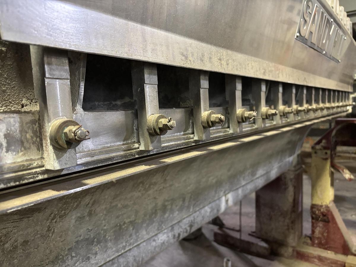 Used Sandy Hill Headbox, Stainless Steel 90" Pond Width #41426